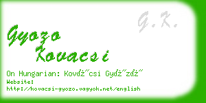 gyozo kovacsi business card